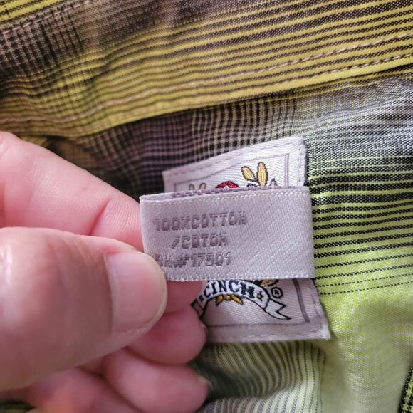 Boys Youth Size XL 14 CINCH long sleeve button down top - Picture 5 of 6